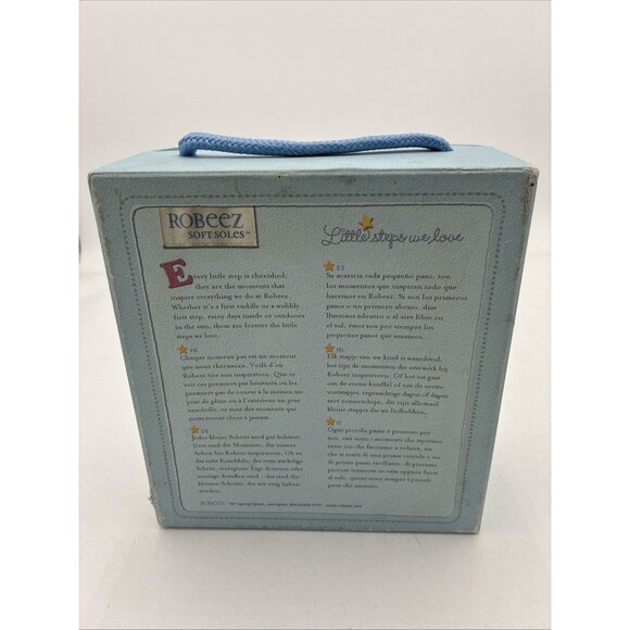 Robeez 18-24 Months Soft Sole Leather T Strap Floral Minimalist and so sweet! - Picture 6 of 7